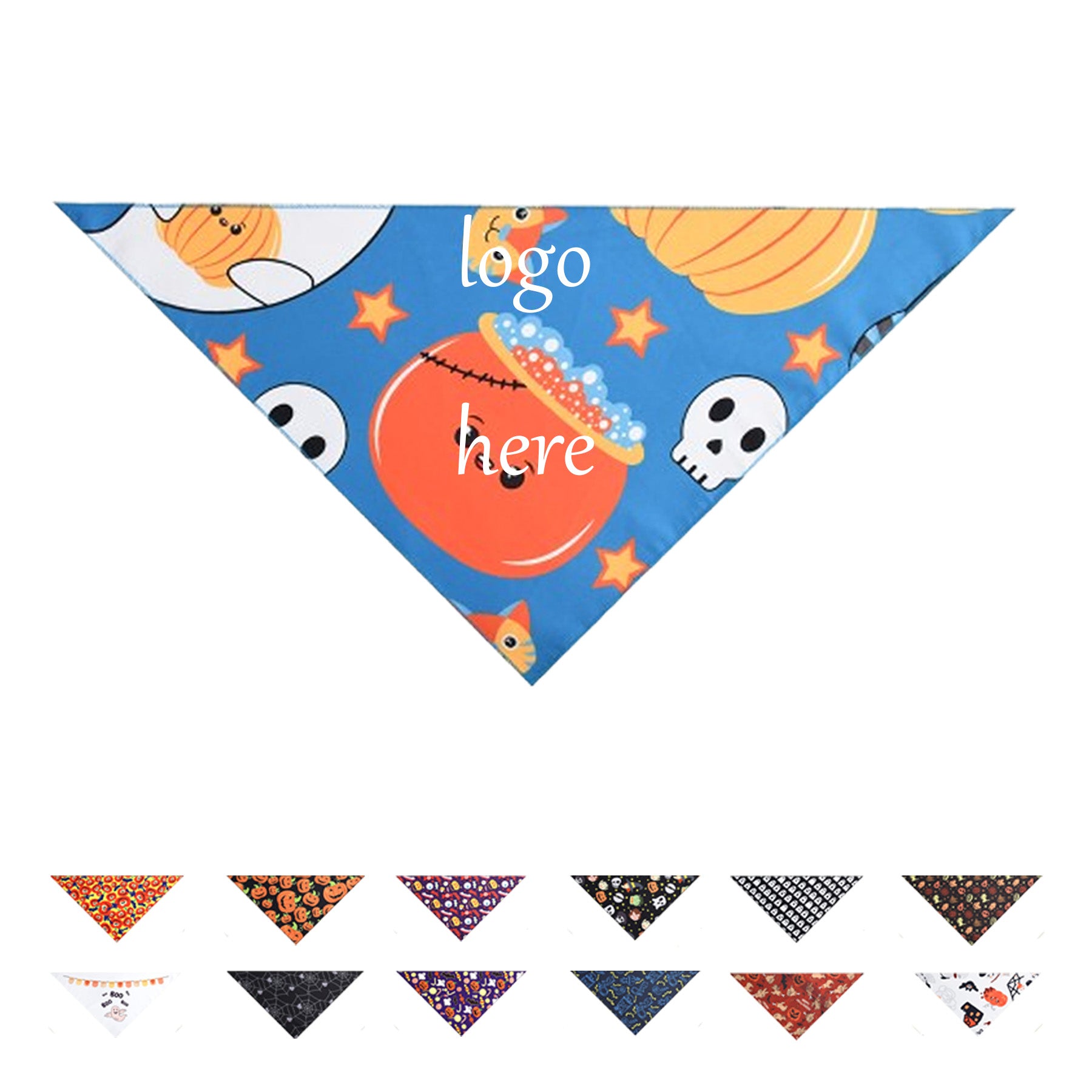 Painted Polyester Pet Triangle Bandana