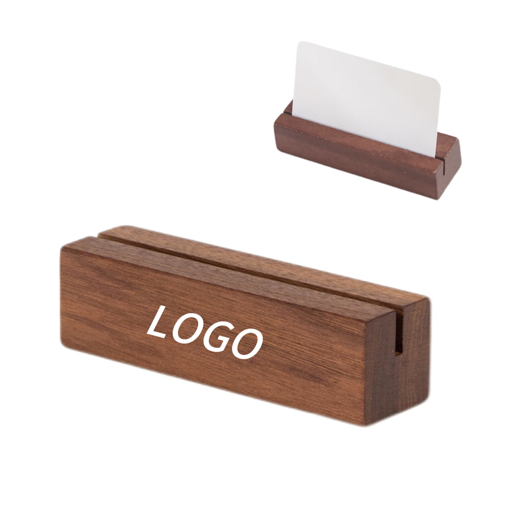 Walnut Desktop Card Holder