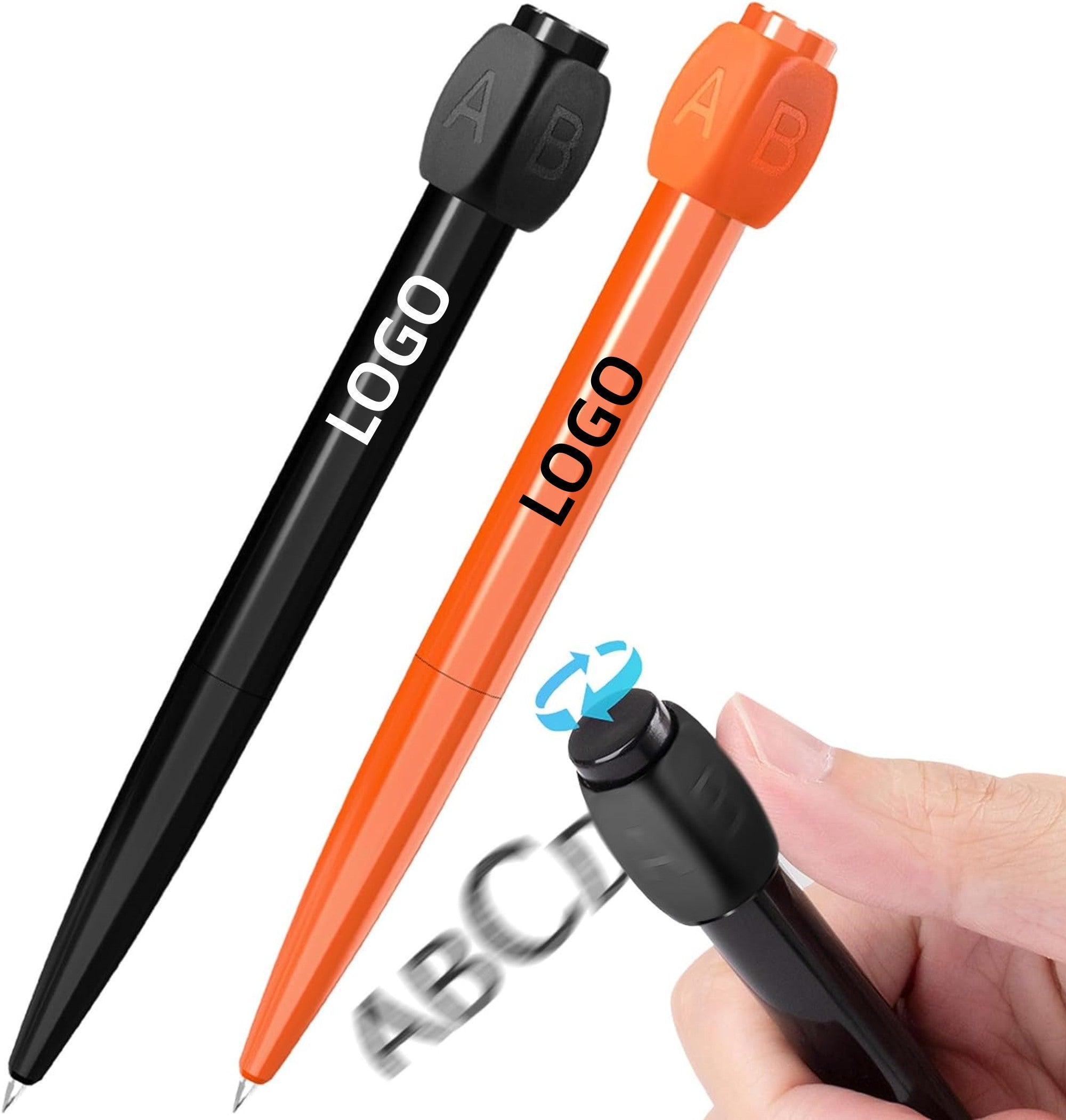 ABCD Rotary Optional Black Neutral Pressure Relief Pen