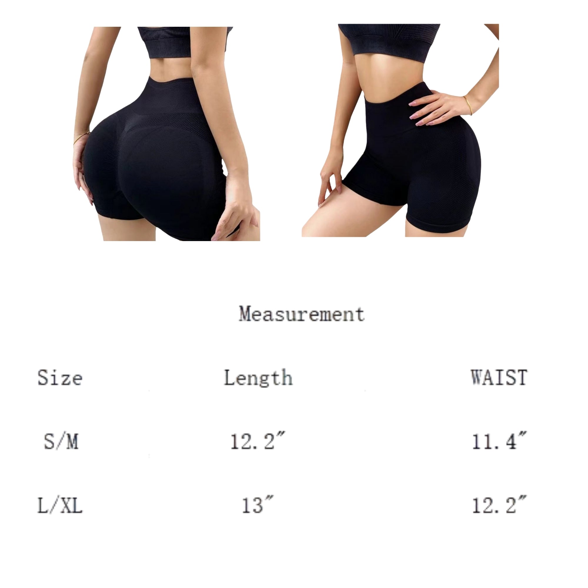 Women's High Waisted Push Up Athletic Shorts