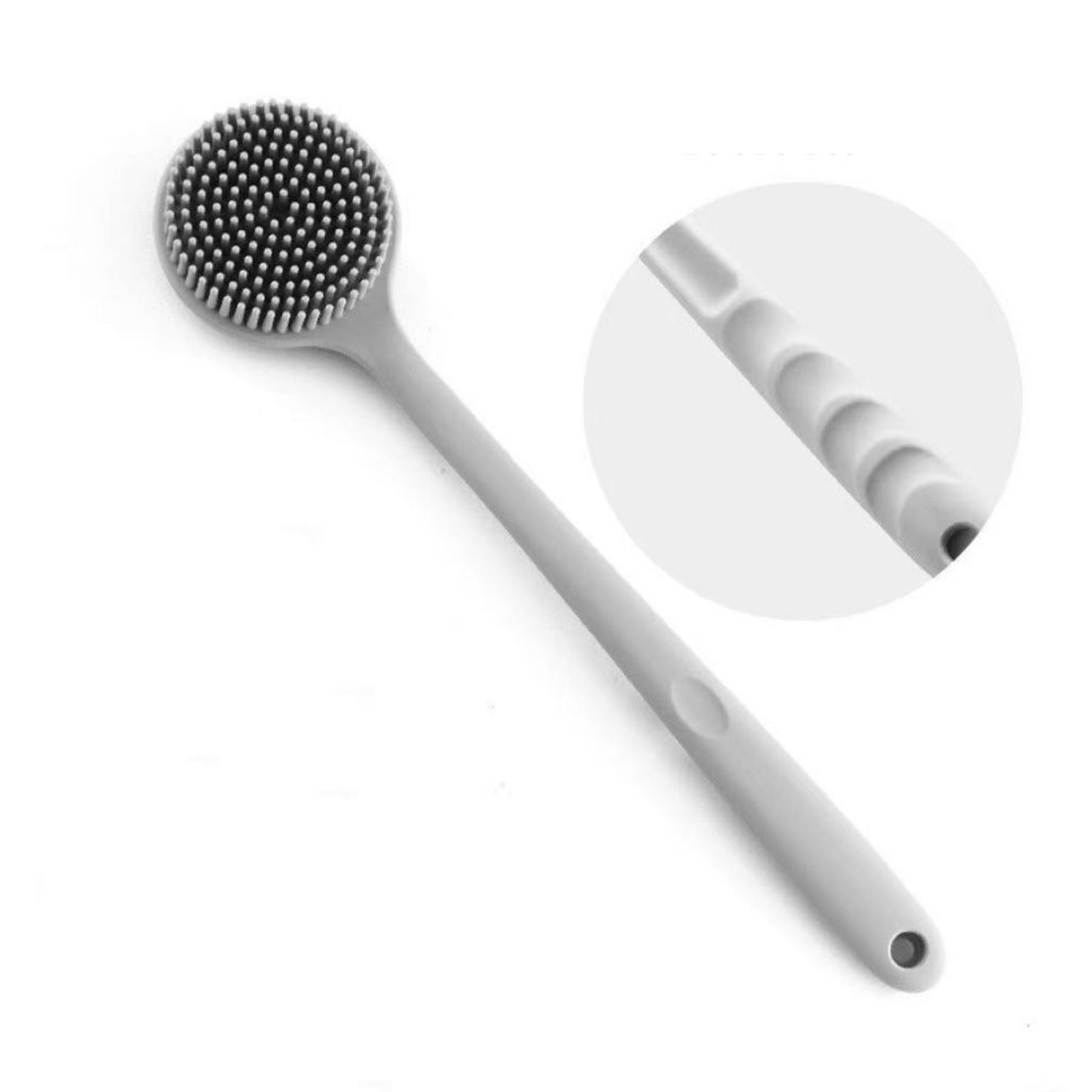 Long-Handled Silicone Shower Brush