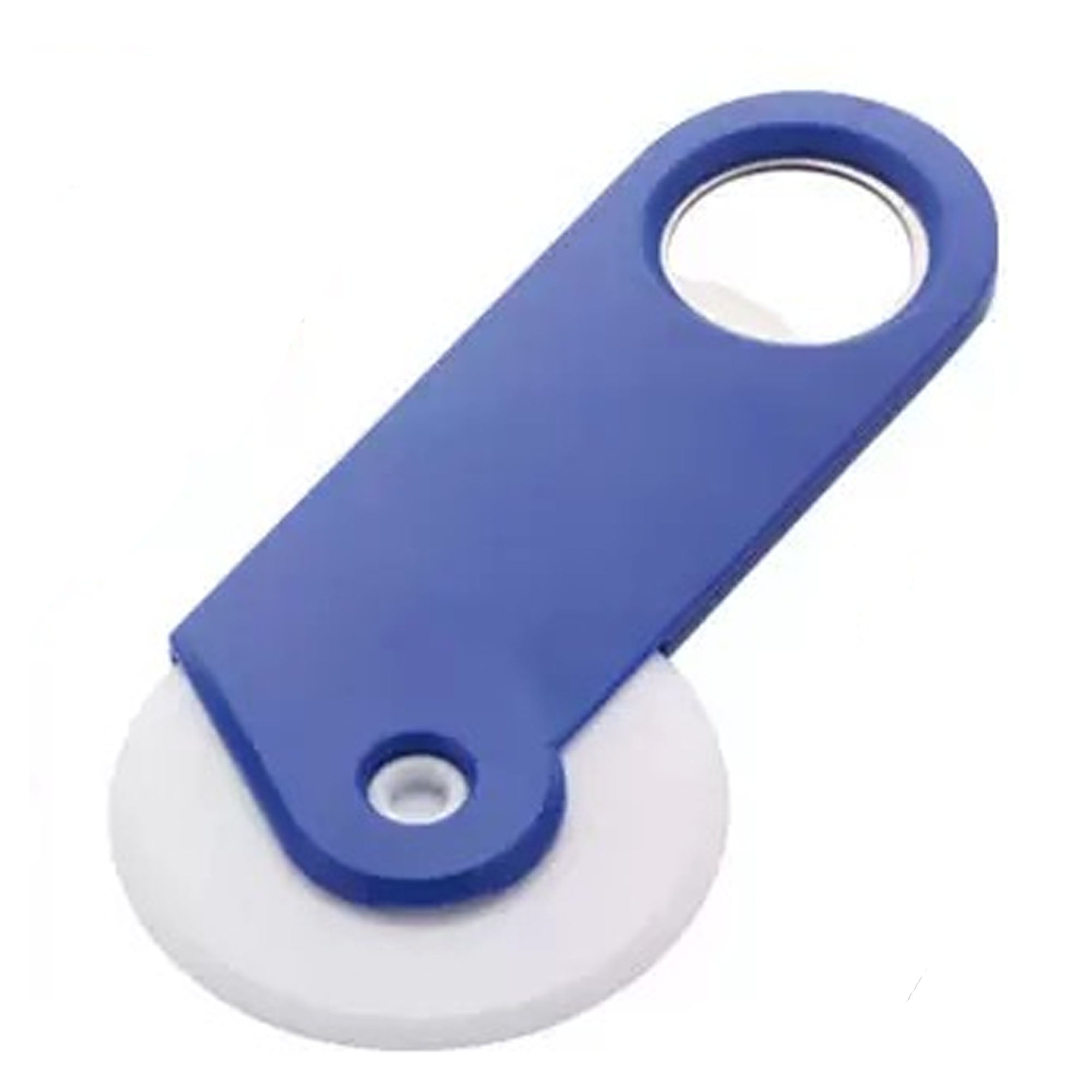 2 in 1 PS Material Round Pizza Cutter Wheel Bottle Opener
