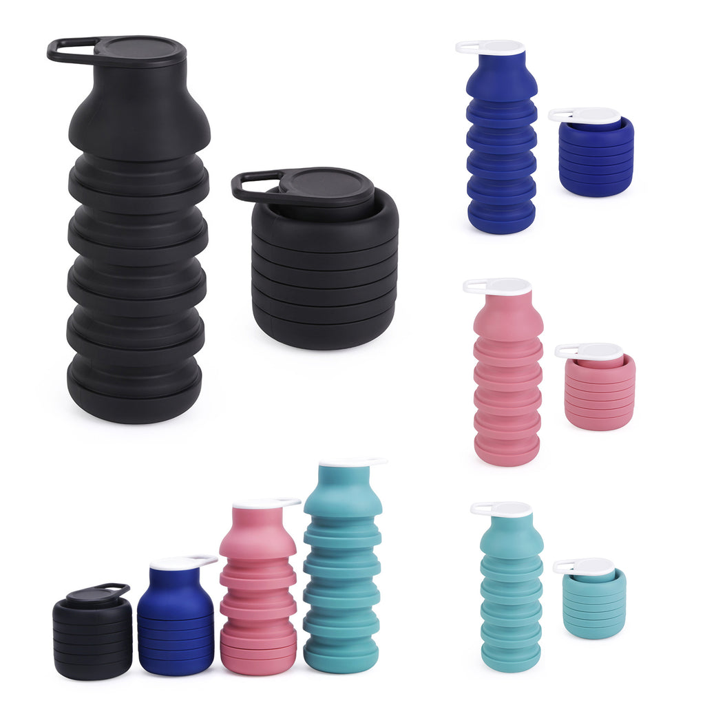 Silicone Collapsible Water Bottle -Portable Hydration Flask