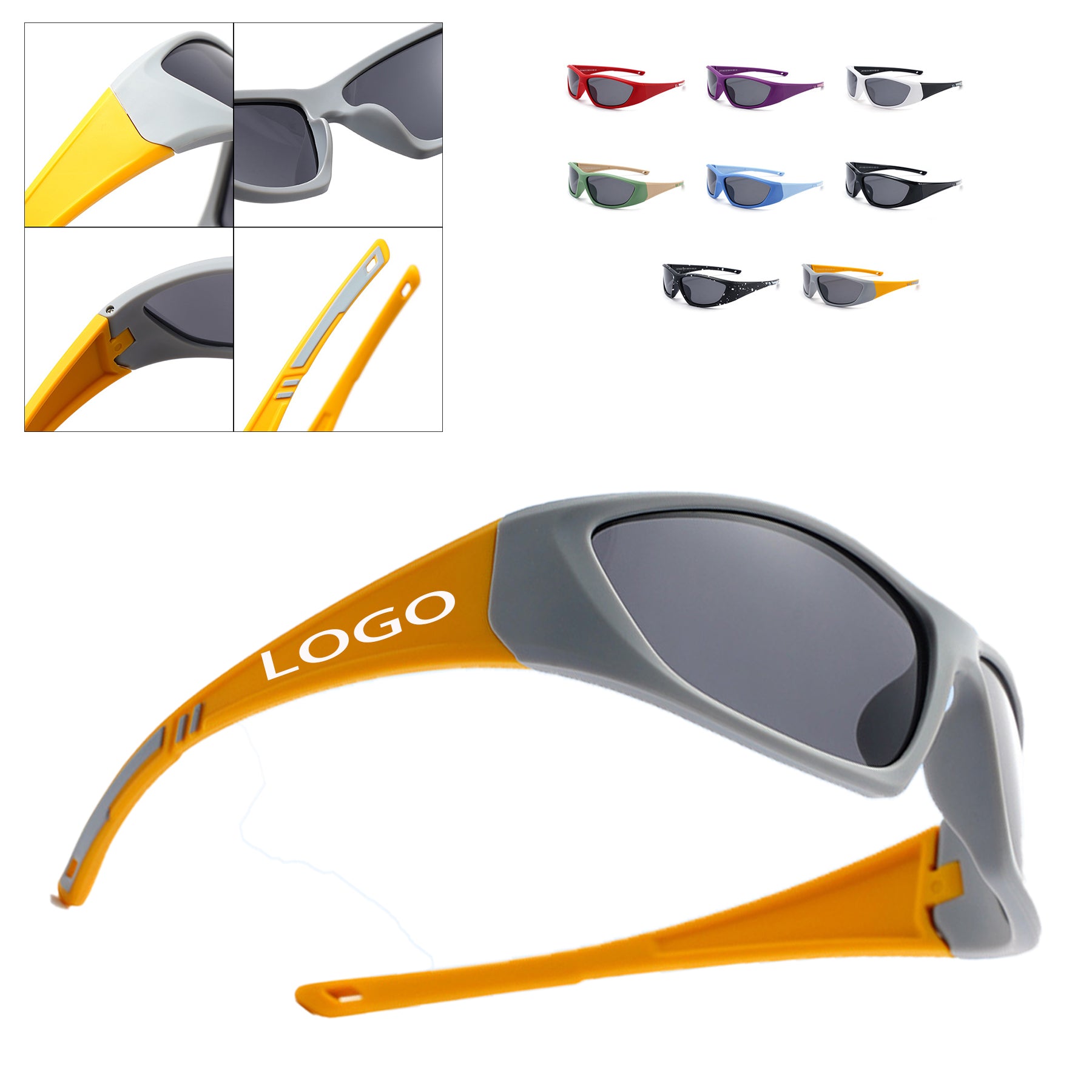 Children's Outdoor Protective Sunglasses Made Of Soft Silicone And UV Resistant
