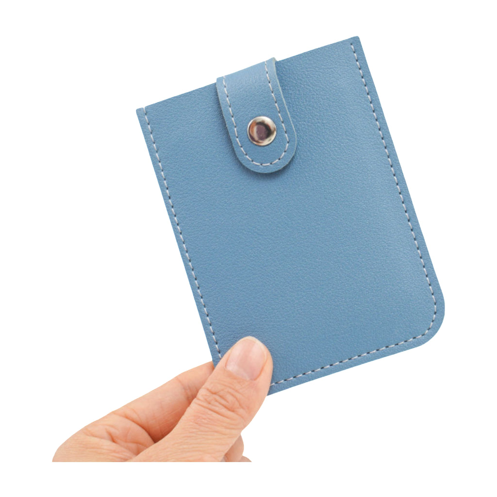 Faux Leather Pull Out Multi Slot Commute Card Holder