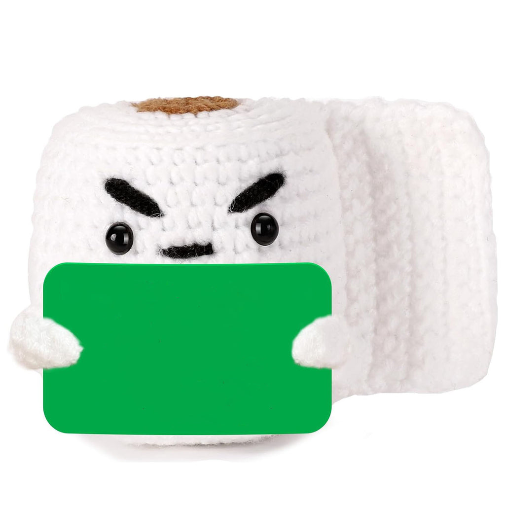 Funny Positive Crochet Toilet Roll