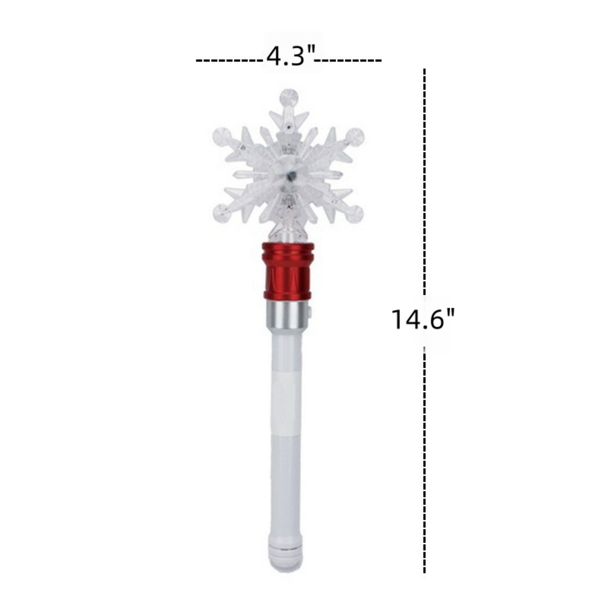 Light Up Rotating Frozen Snowflake Wand