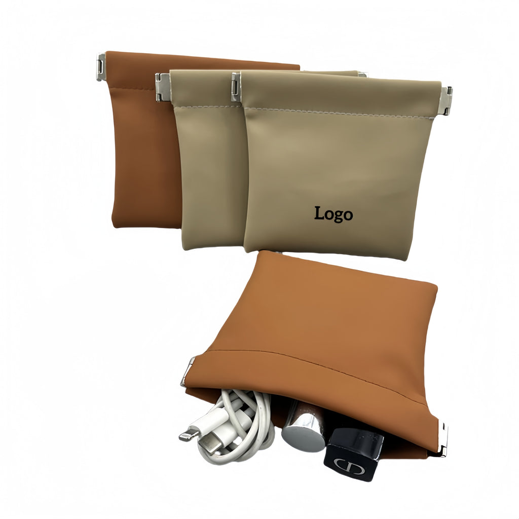 Leather Self Close Small Bags