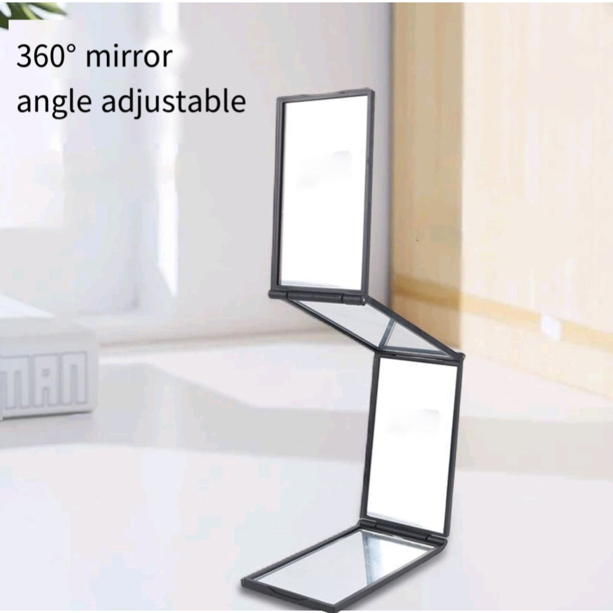 4 - Sided Portable Foldable 360 - Degree Vanity Mirror