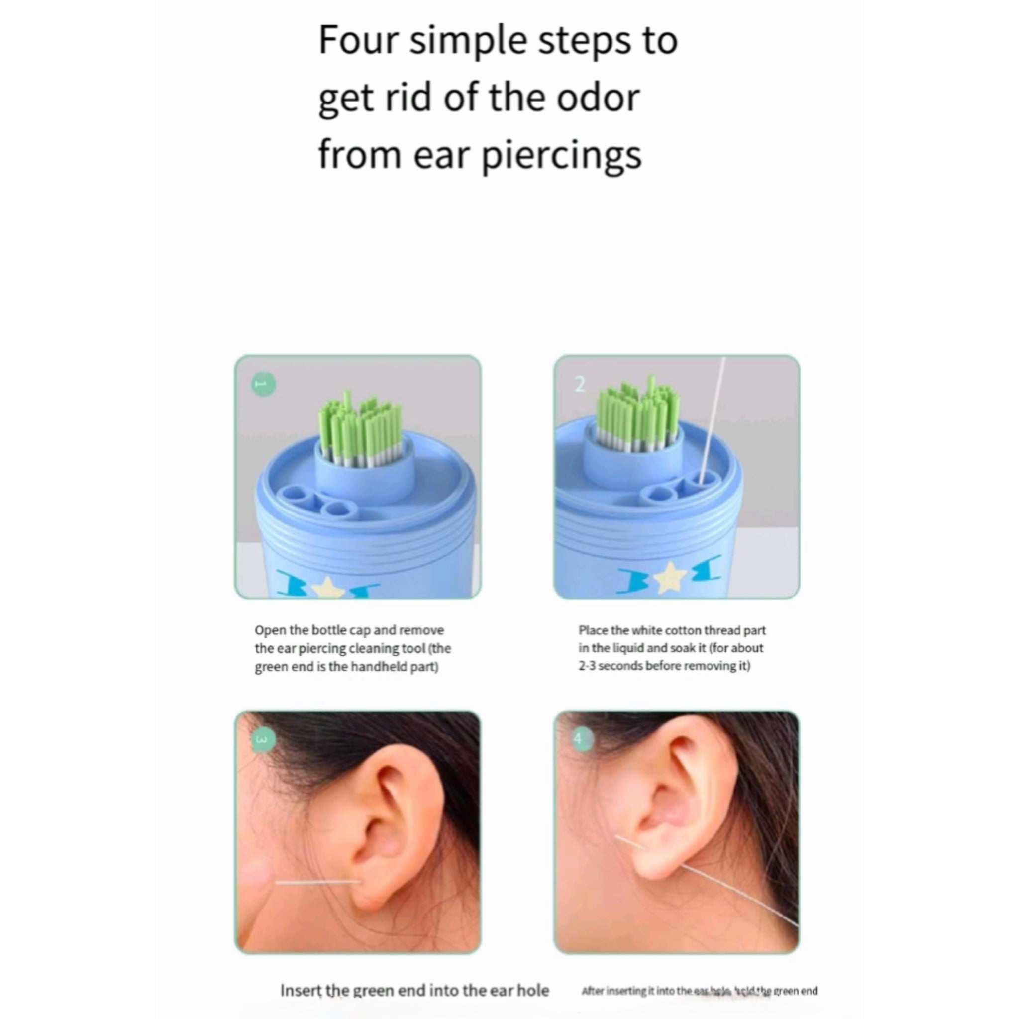 Rapid Hypoallergenic Ear Piercing Cleaner