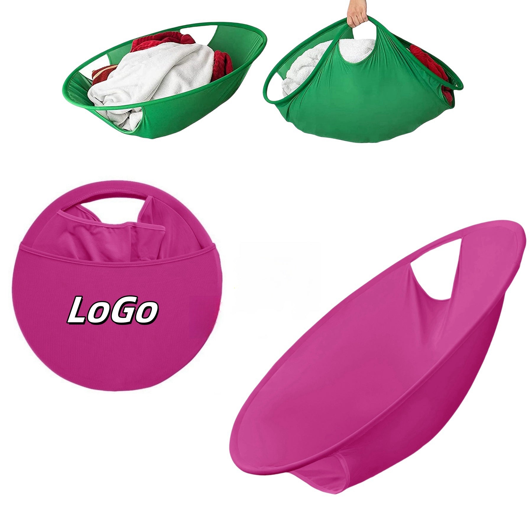 Pop-Up Portable Laundry Hamper Baskets