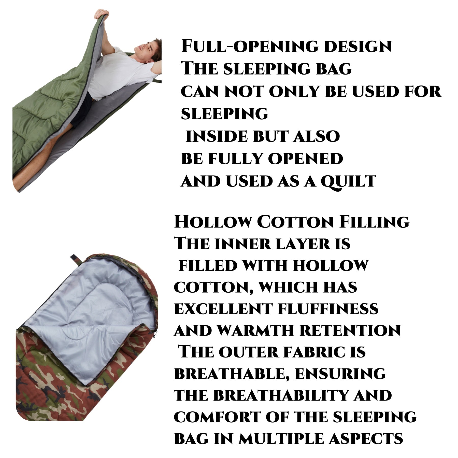 Soft Outdoor Sleeping Bags