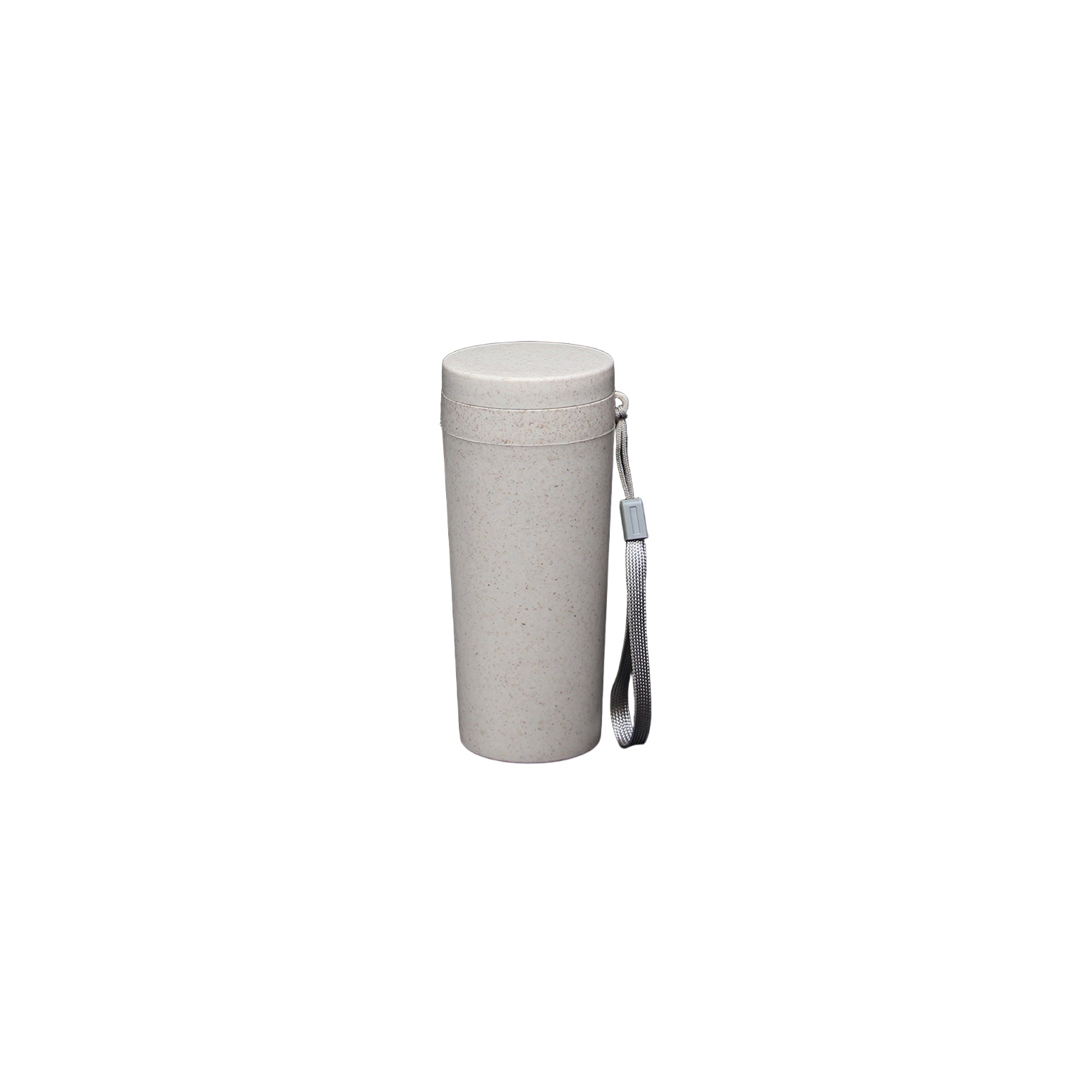 Solid-Color Wheat Straw Double-Layer Water Cup