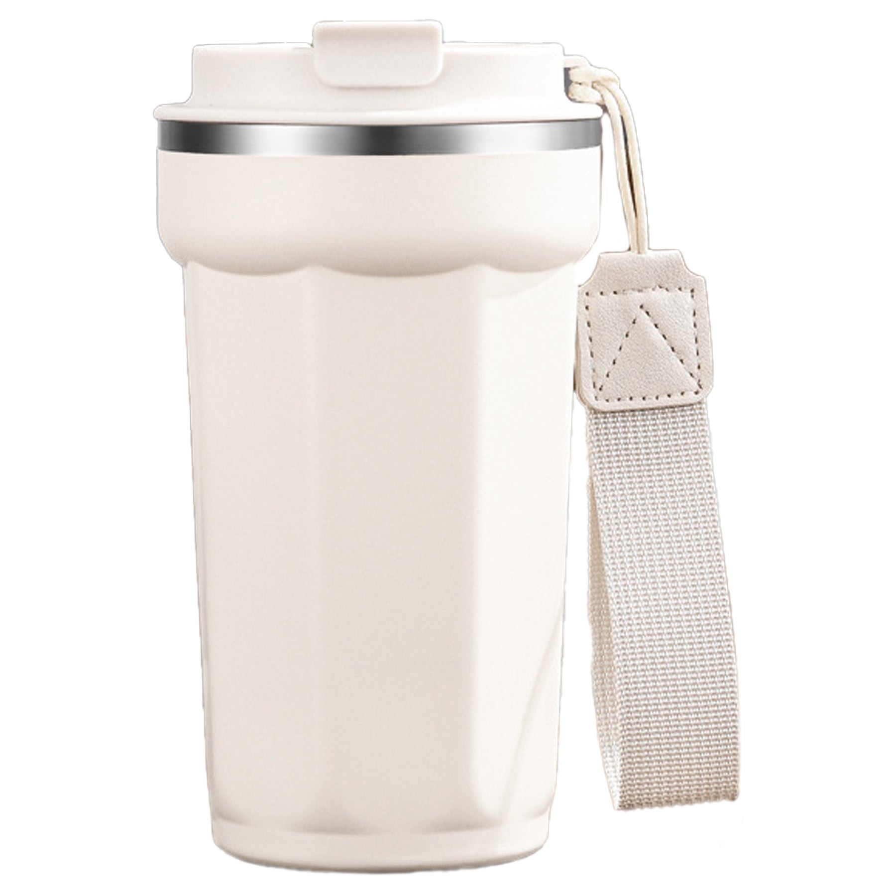 17 Oz. Stainless Steel Vacuum Coffee Cup With Sling