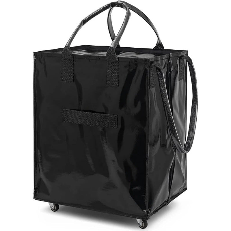 Store Carts And Supermarket Shopping Bags