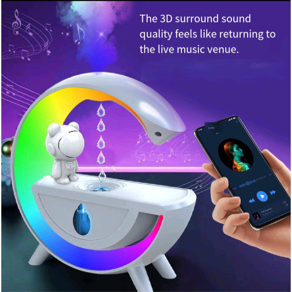 Gravity Defying Humidifier Bluetooth Speaker Rgb Light