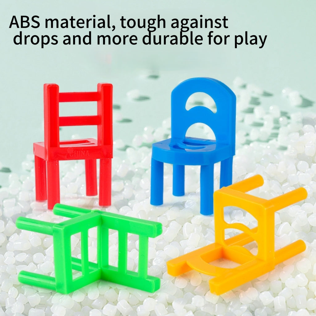 Stacking Chairs Toy Preschool Balance Game For Parent Child