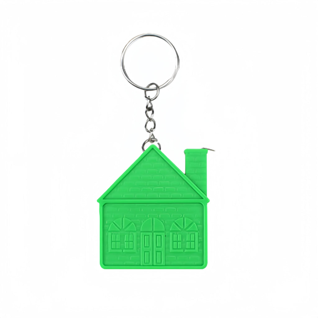 House Shaped Tape Measure Keychain