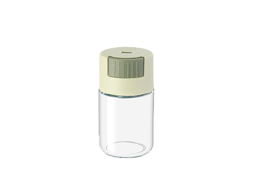 Press-type Glass Seasoning Jar with Precise Quantity Control