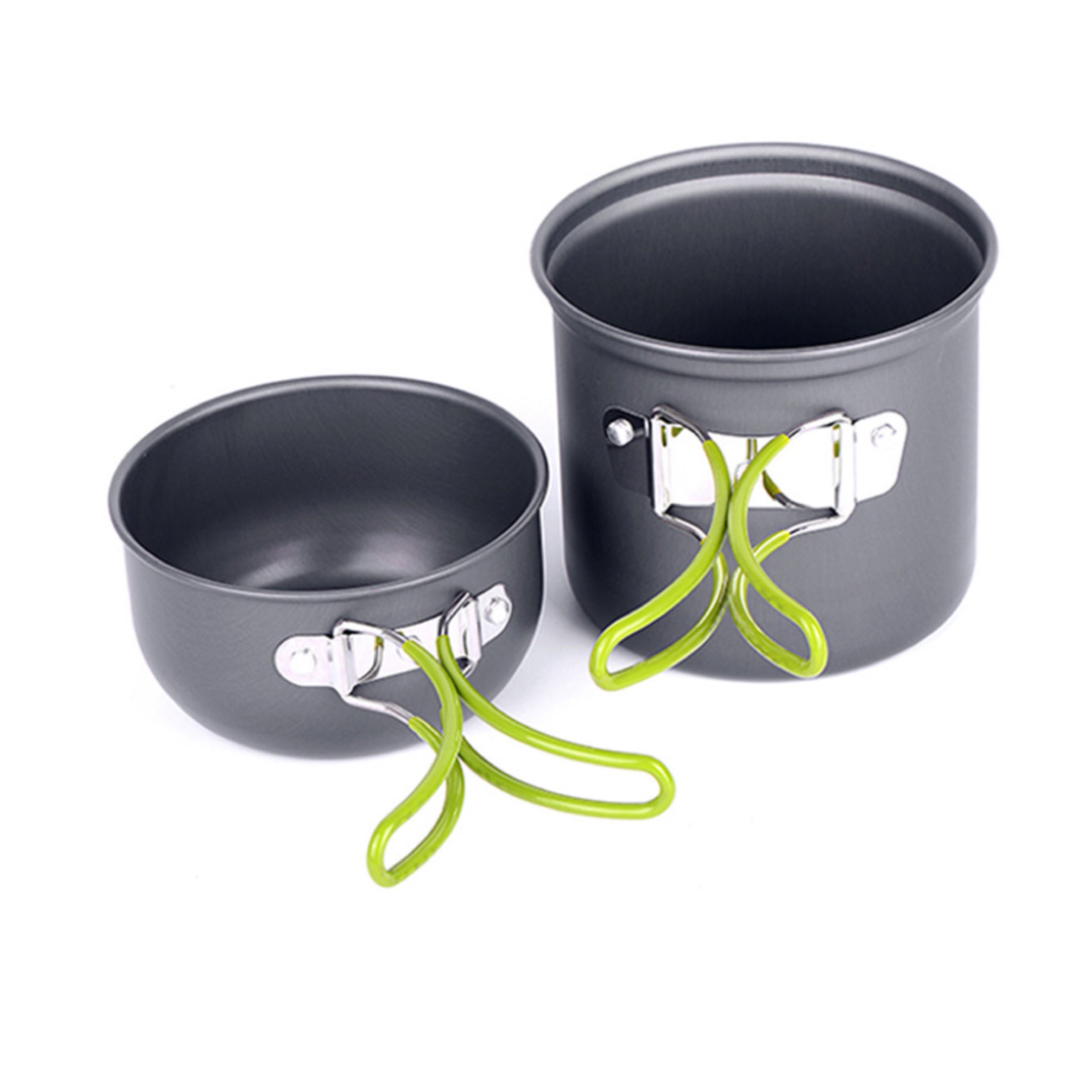 Portable Camping Cookware 2-Piece Pot Set