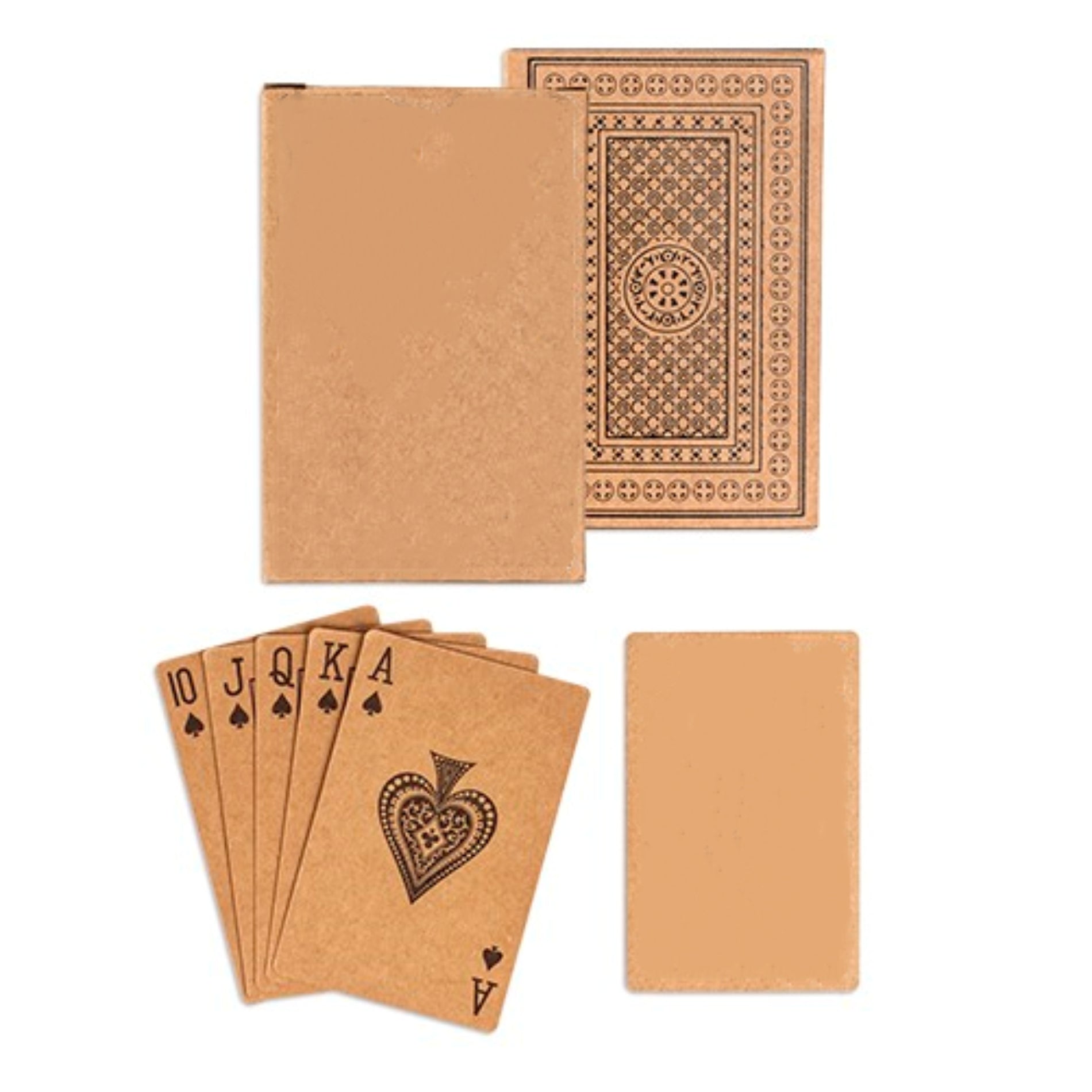 Kraft Paper Poker Playing Card