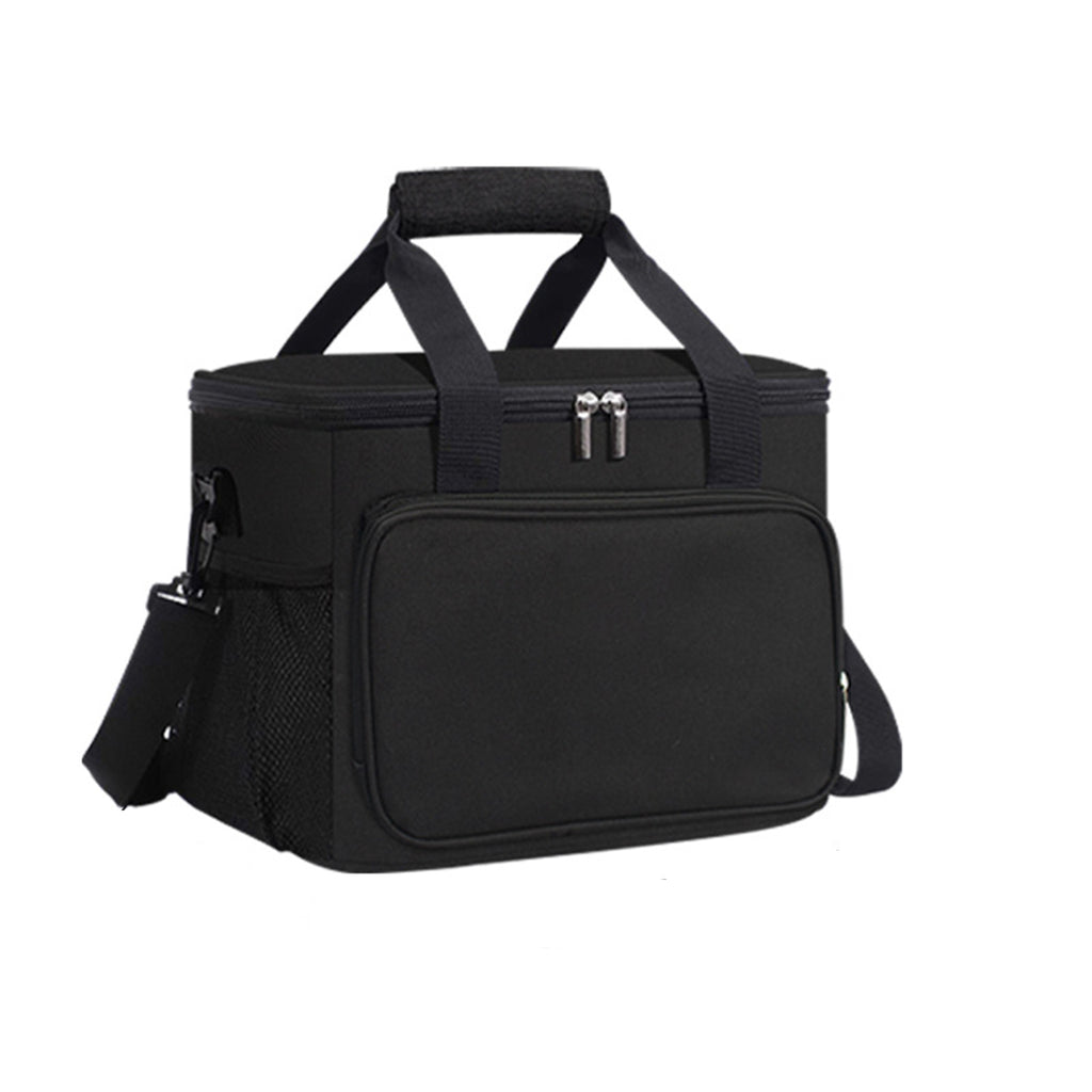 Adult Lunch Bag Black Unisex Meal Holder Oxford Cloth