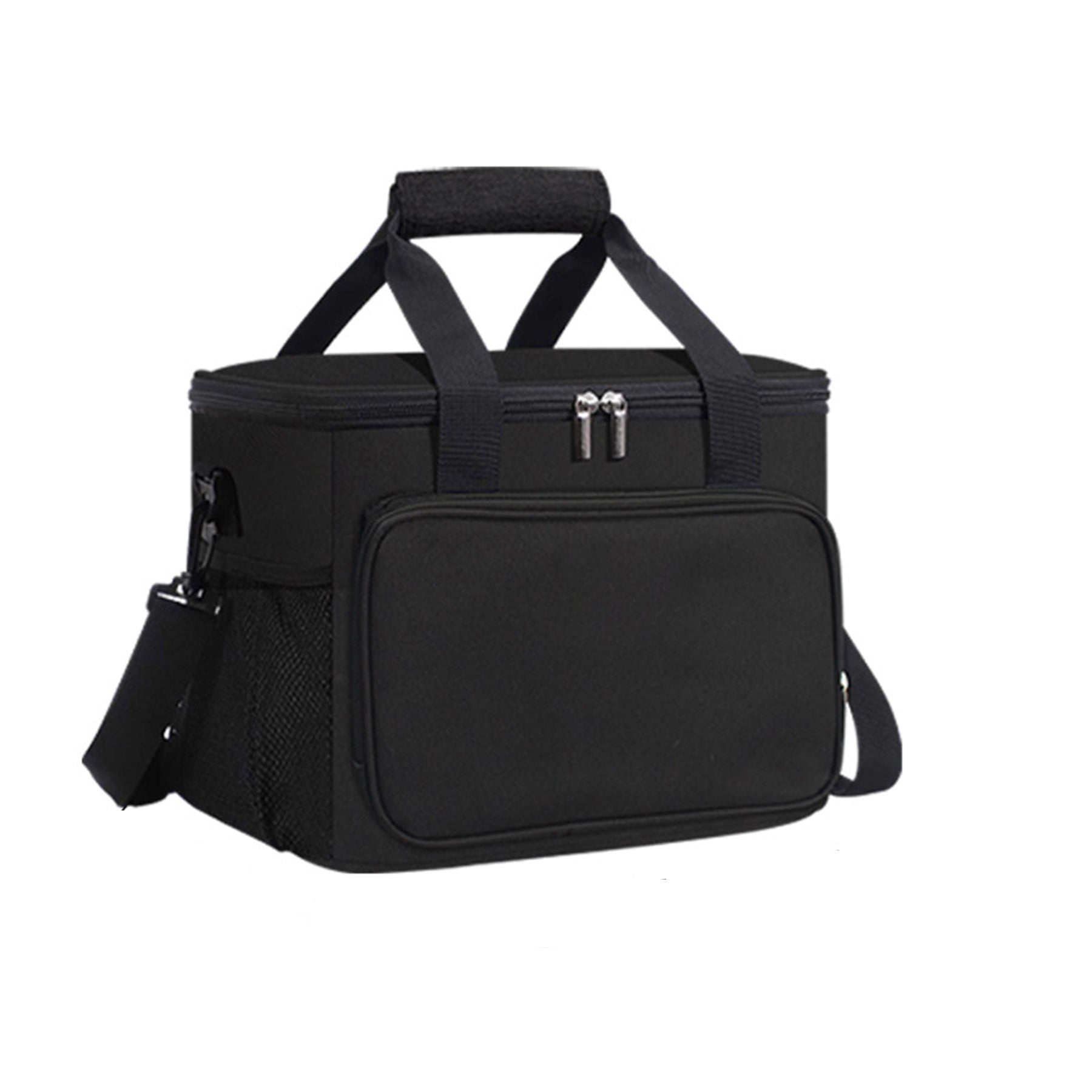 Adult Lunch Bag Black Unisex Meal Holder Oxford Cloth