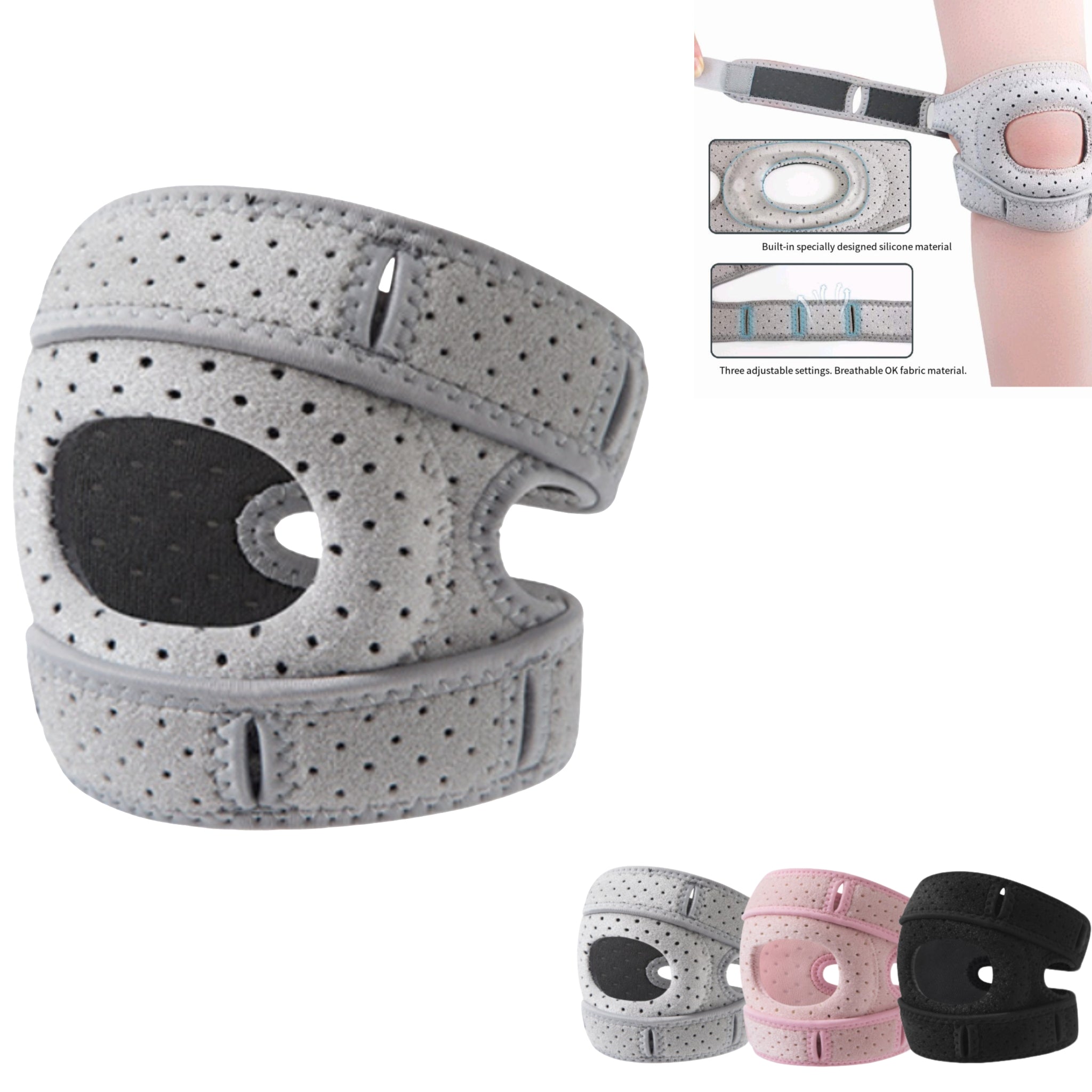 Patella Knee Brace Adjustable For Run Jump Support