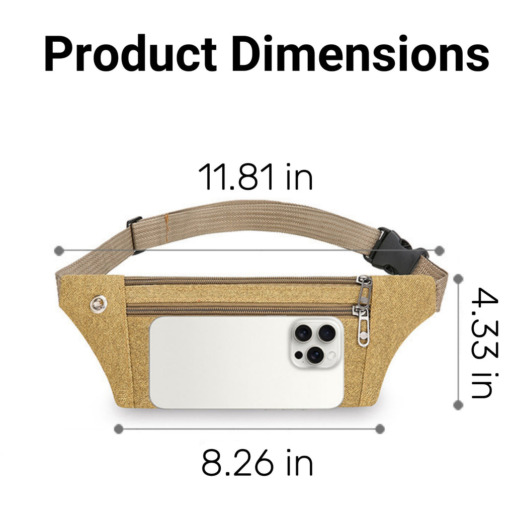 Large - capacity Canvas Fanny Pack