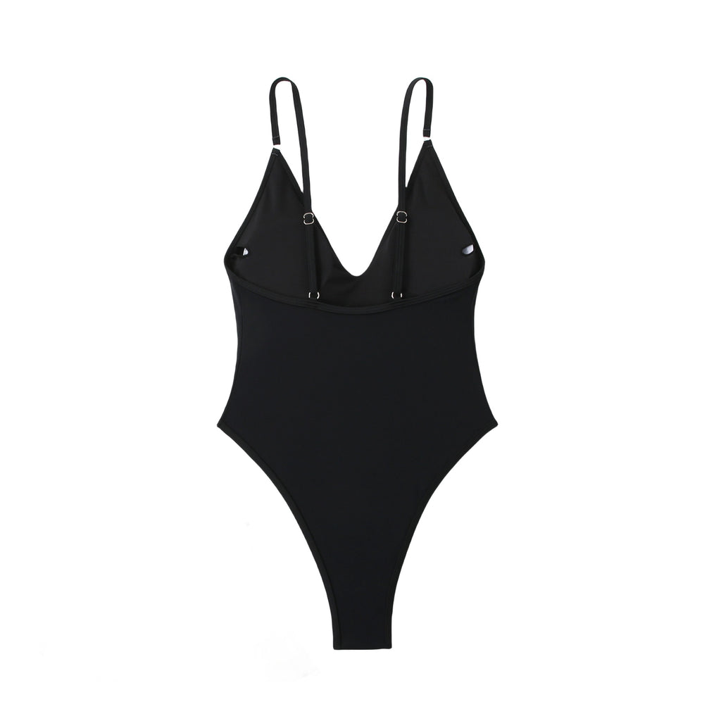 Ladies One-Piece V-Neck Swimsuit