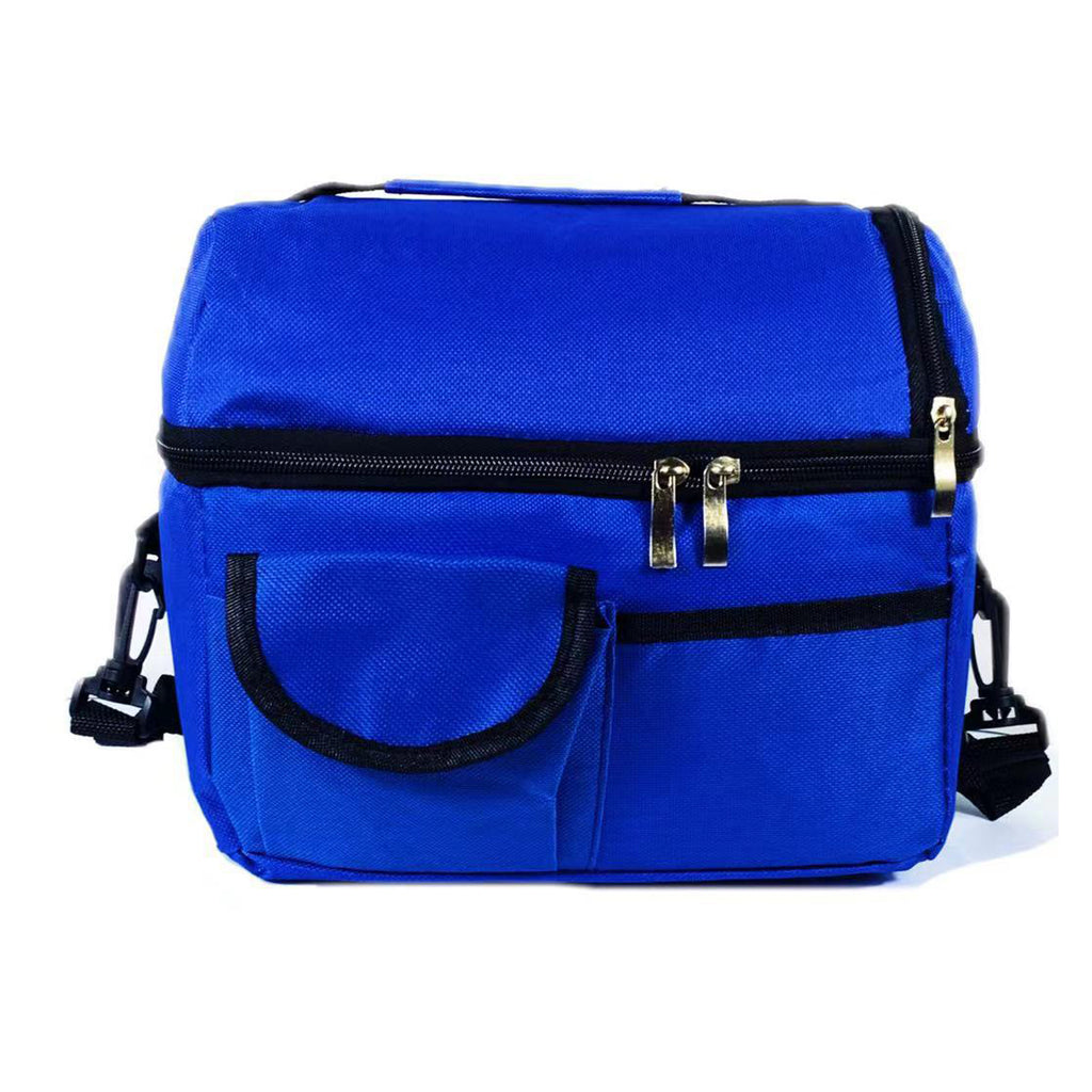 Portable Double-Layer Ice Pack Food Insulation Bag
