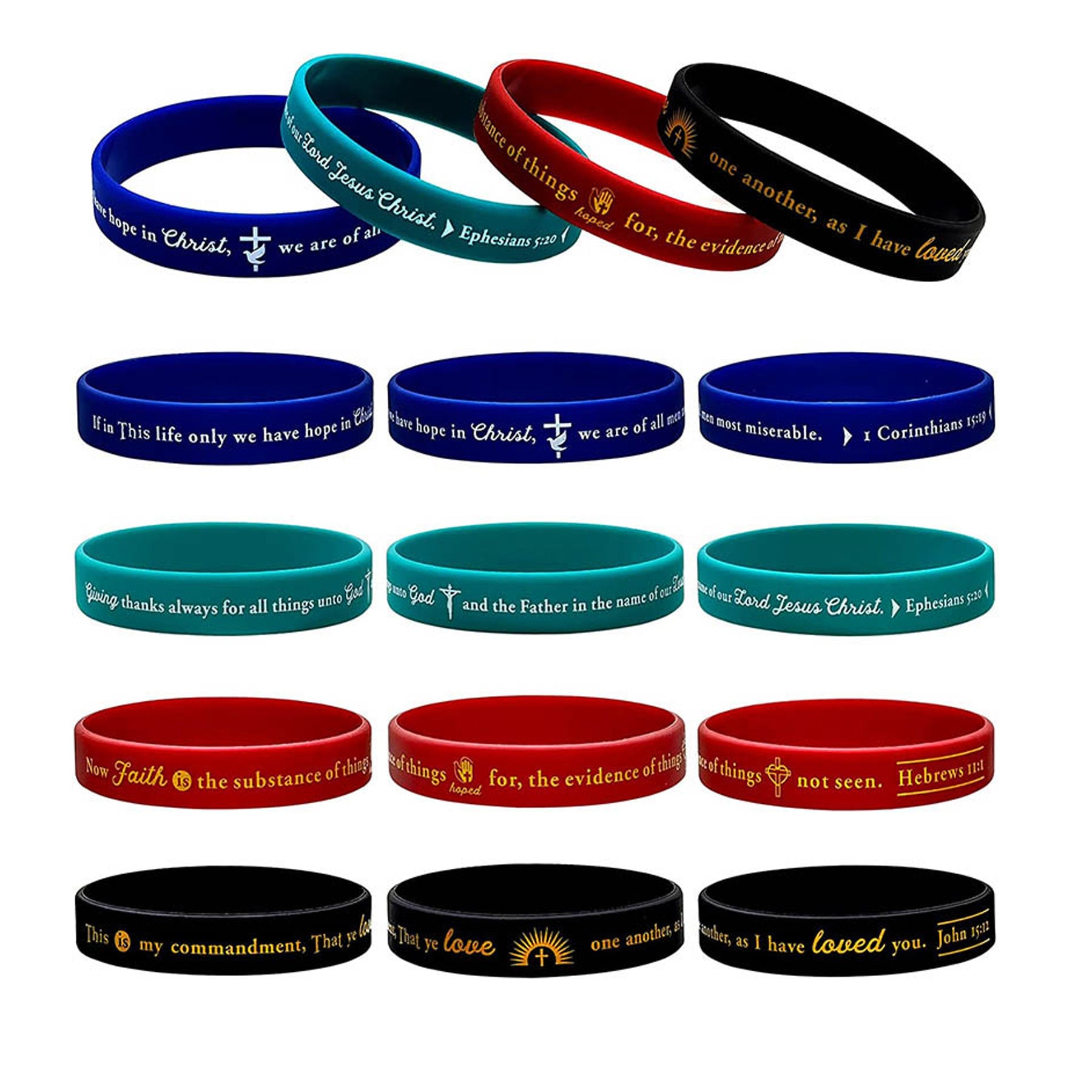 Silicone Solid Color Luminous Sports Bracelet
