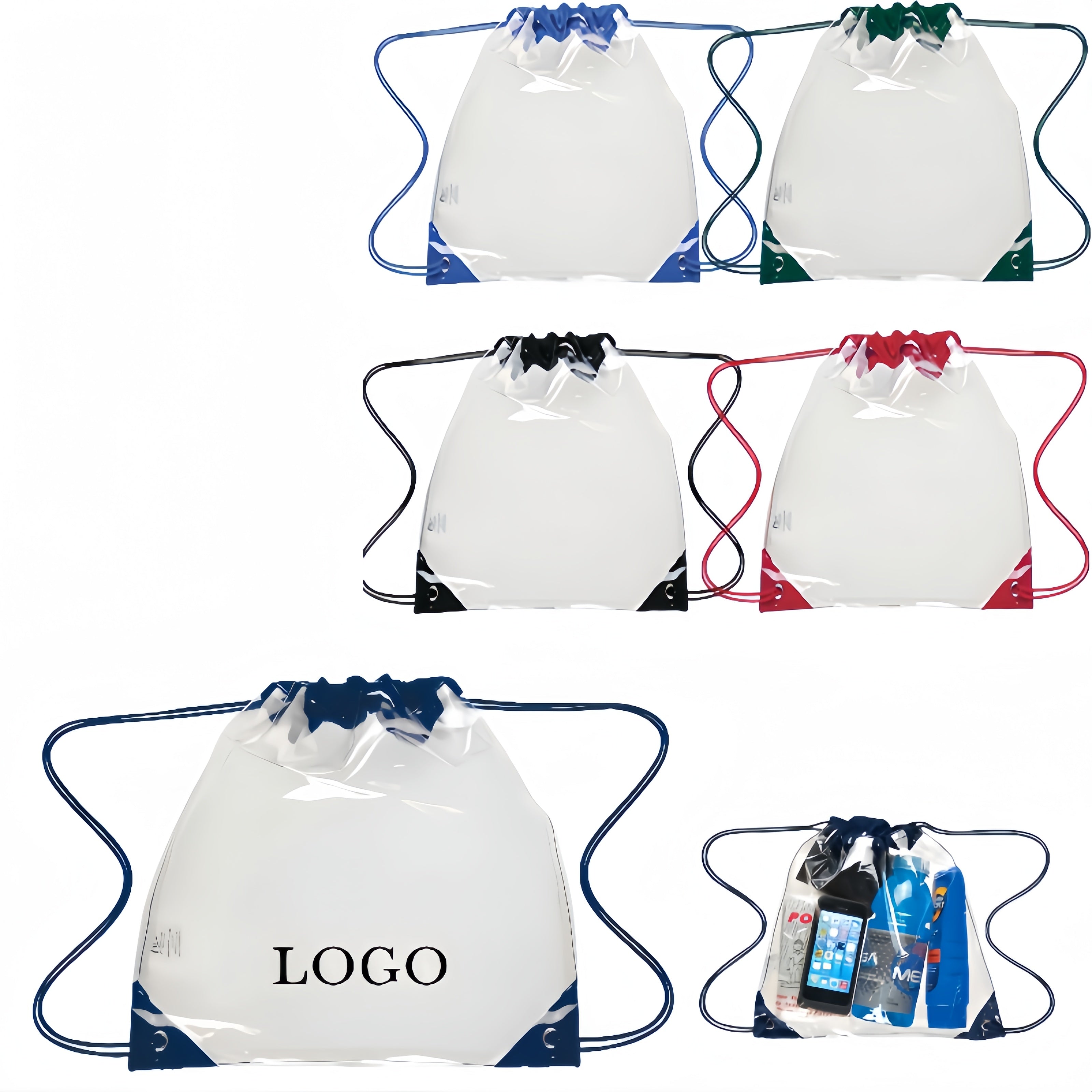 Clear Drawstring Backpack