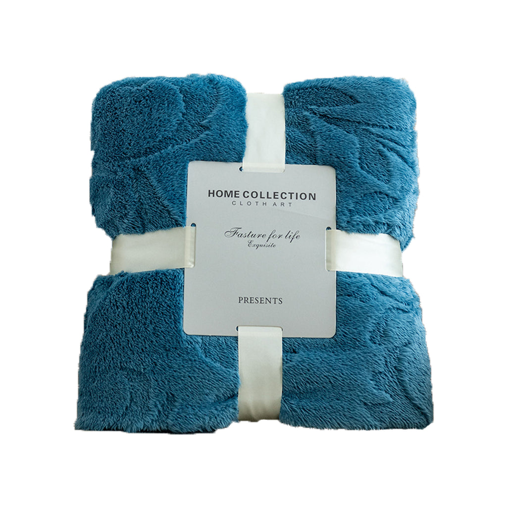 Customizable Home Warm Plush Jacquard Blanket