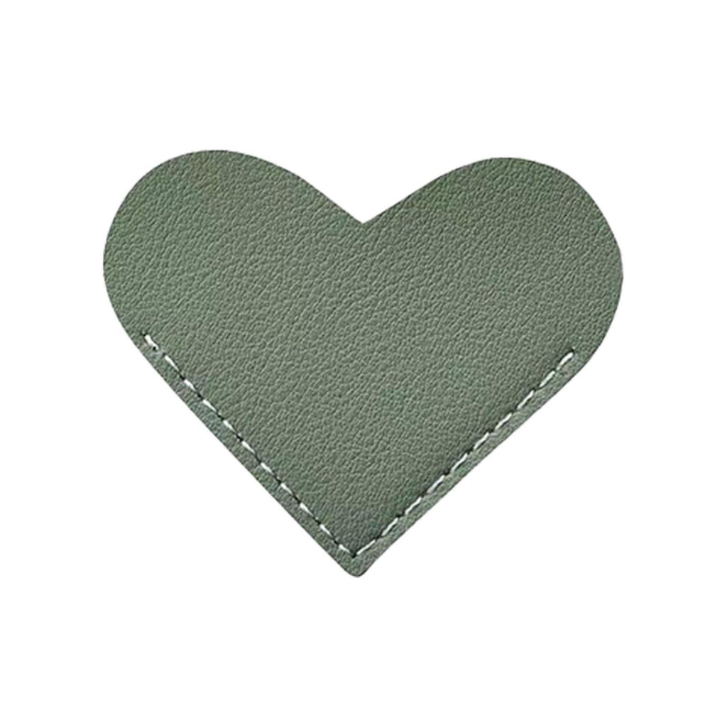 Heart - shaped Leather Bookmark