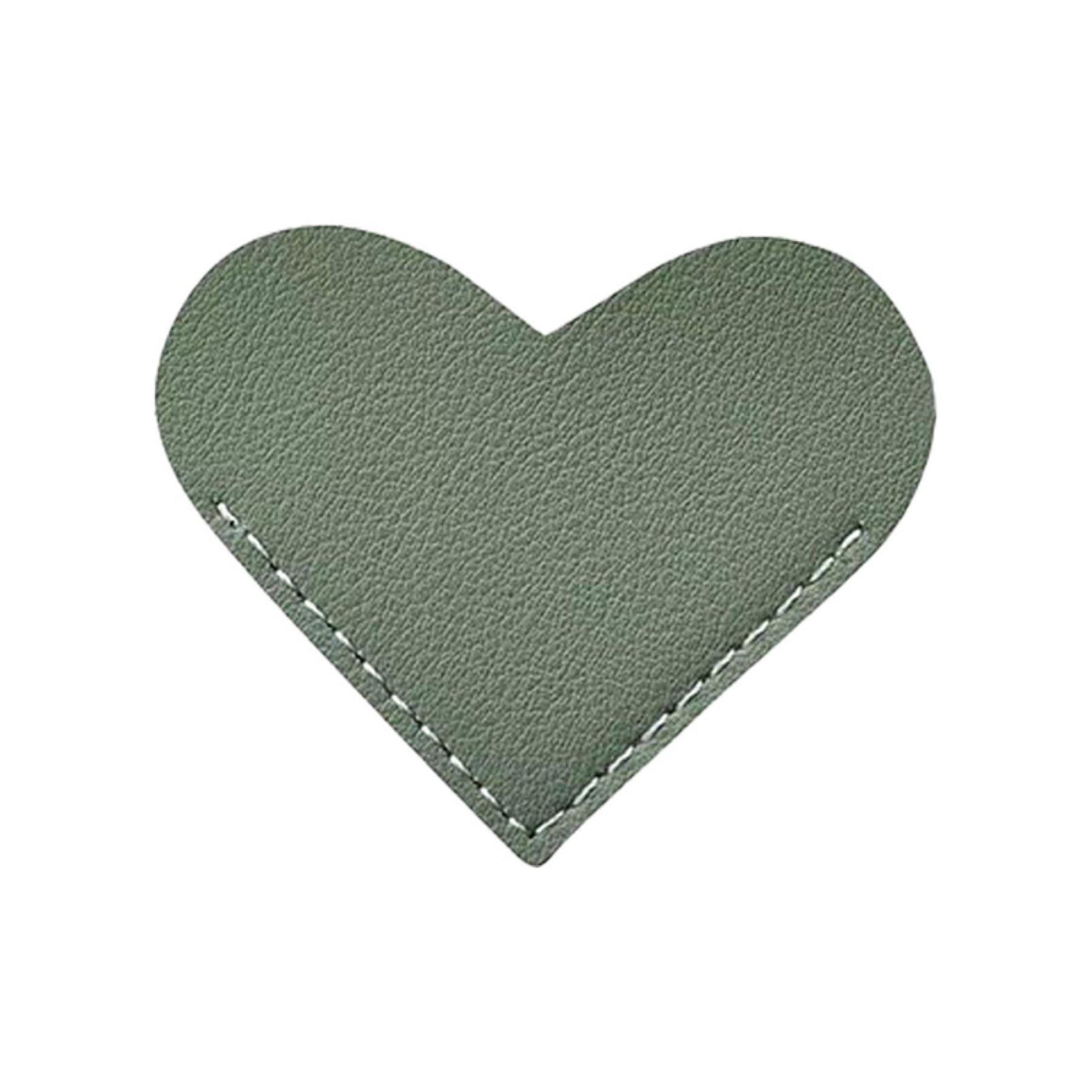 Heart - shaped Leather Bookmark