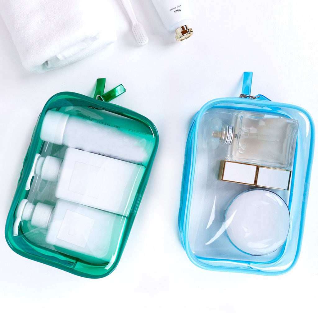Waterproof PVC Makeup Bag - Stylish Cosmetic Organizer