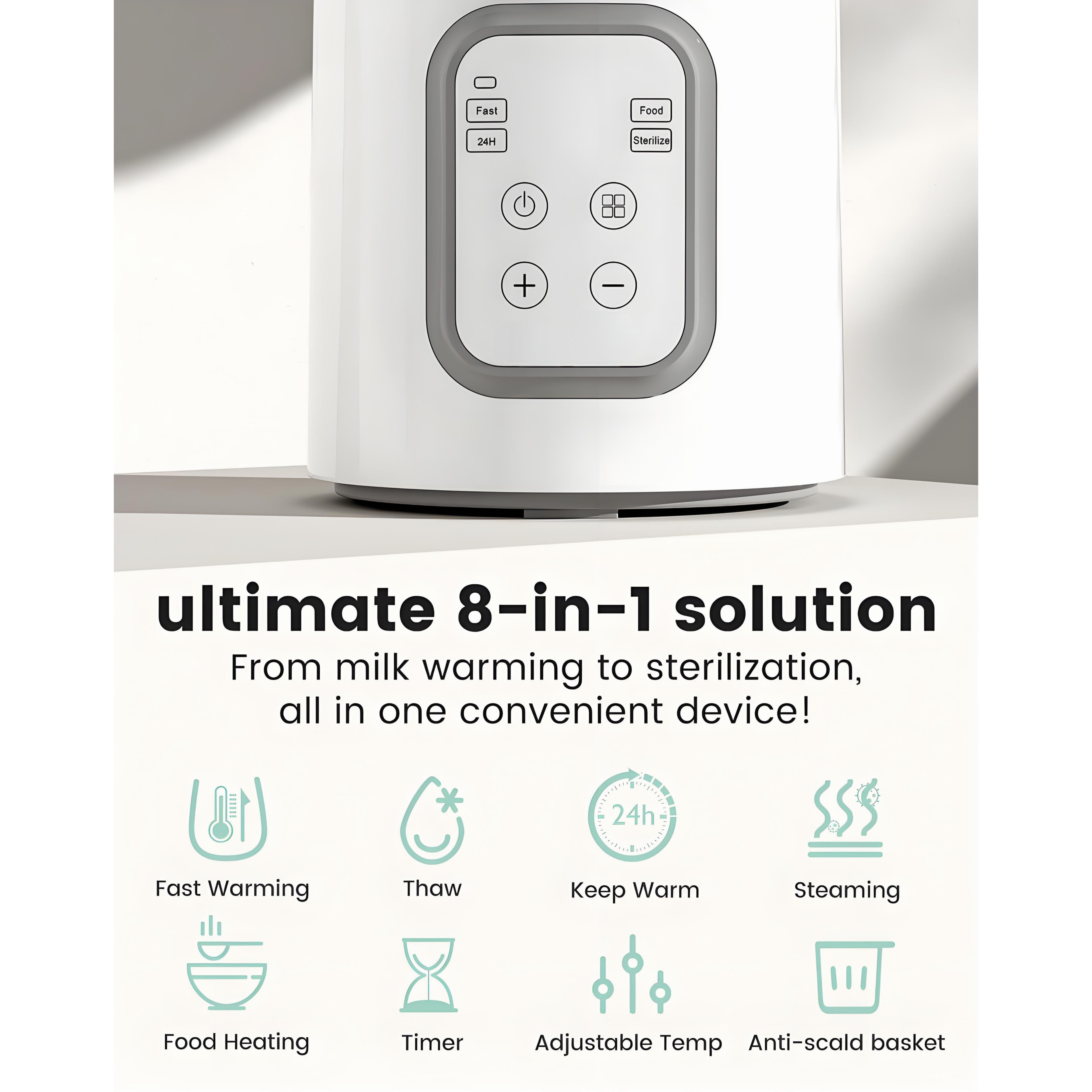 8-in-1 Fast Baby Milk Warmer