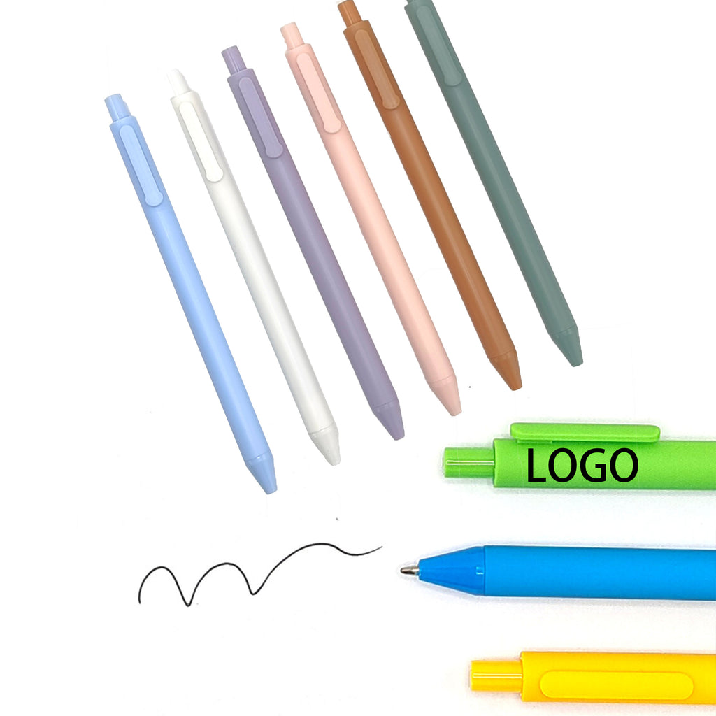 Promotional Gift Macaroon Color Push Action Neutral Pen