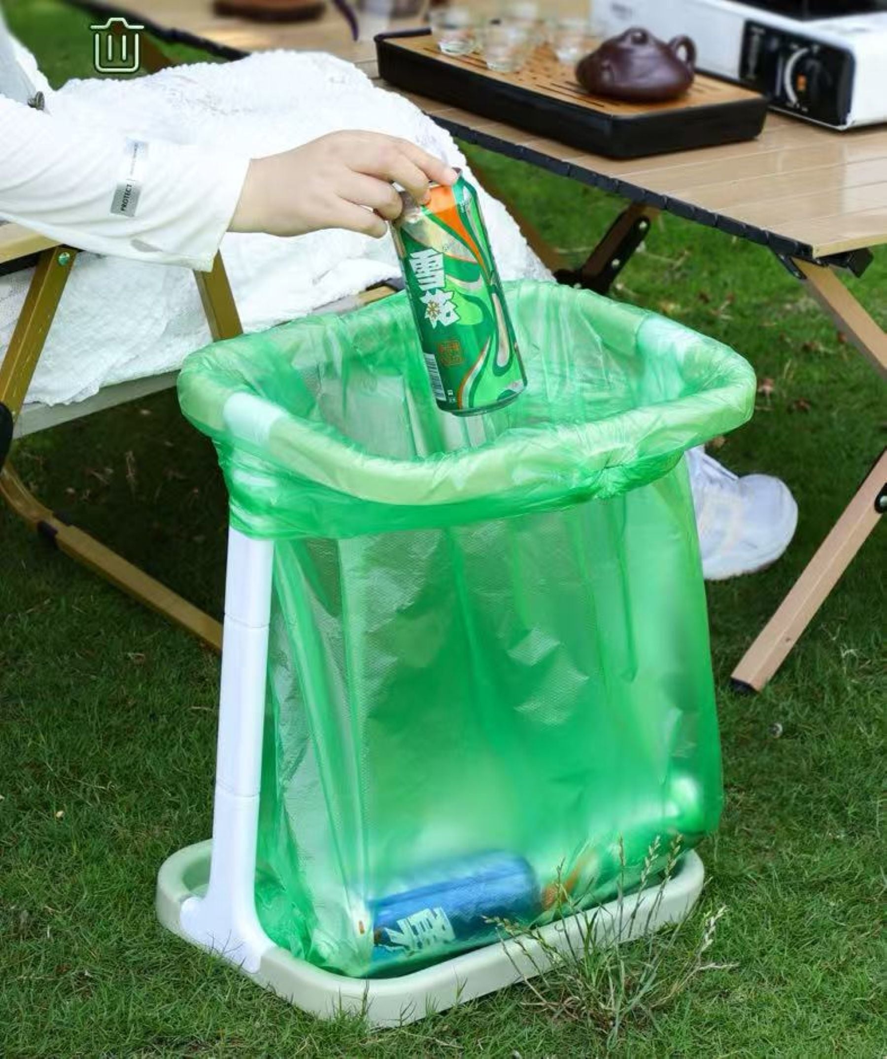 Portable Outdoor Garbage Rack