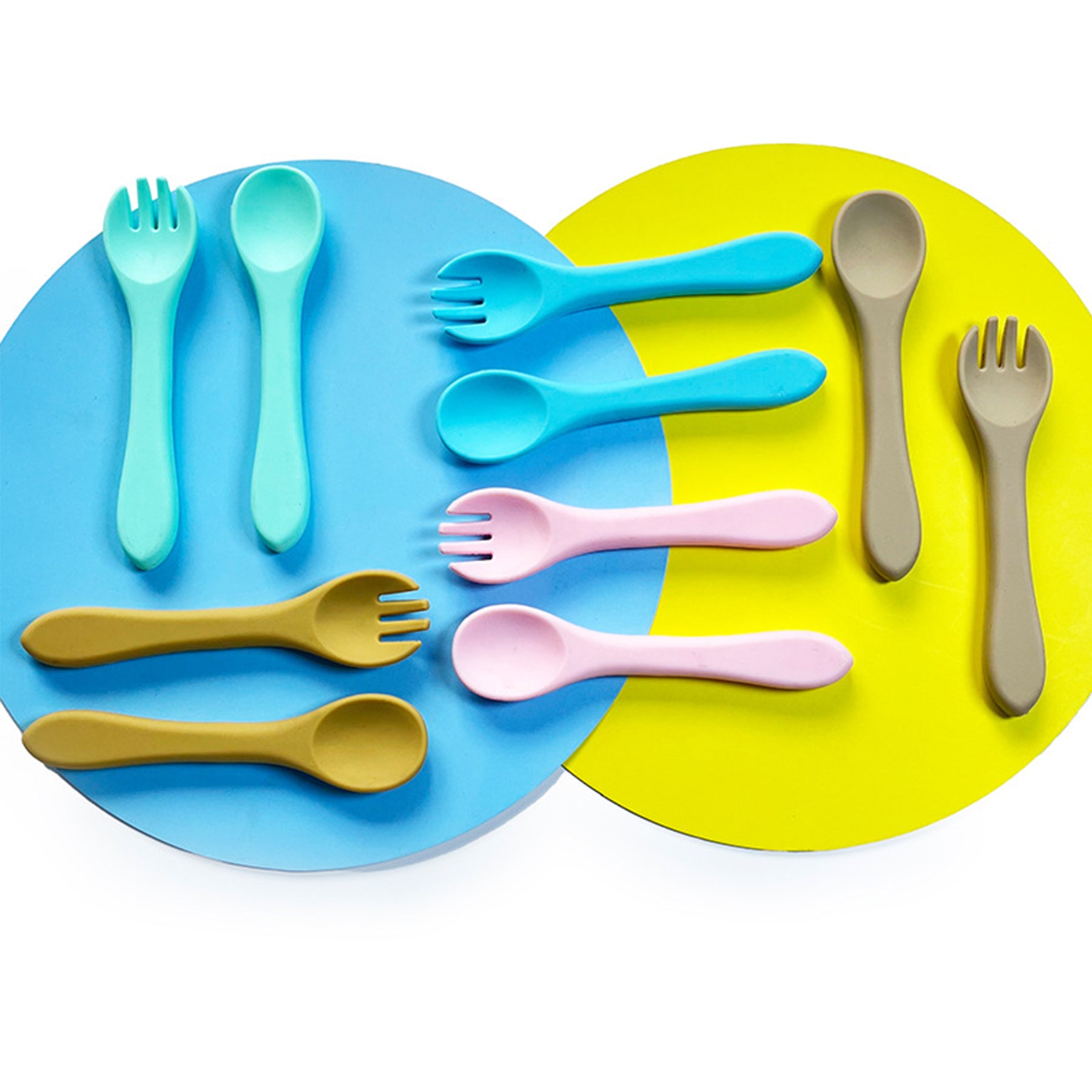 Silicone Baby Fork and Spoon Set