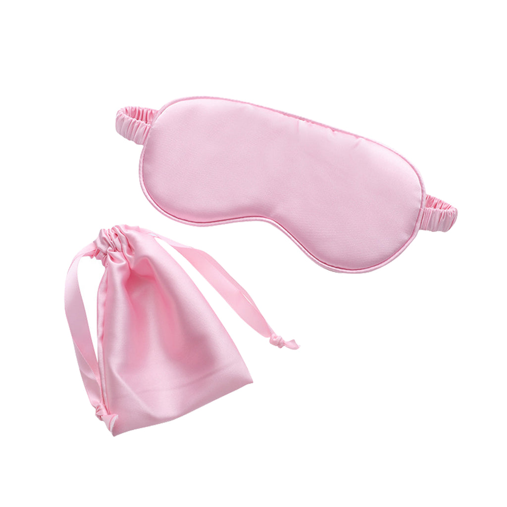 Imitation Silk Storage Eye Mask Cloth Bag Two-Piece Set