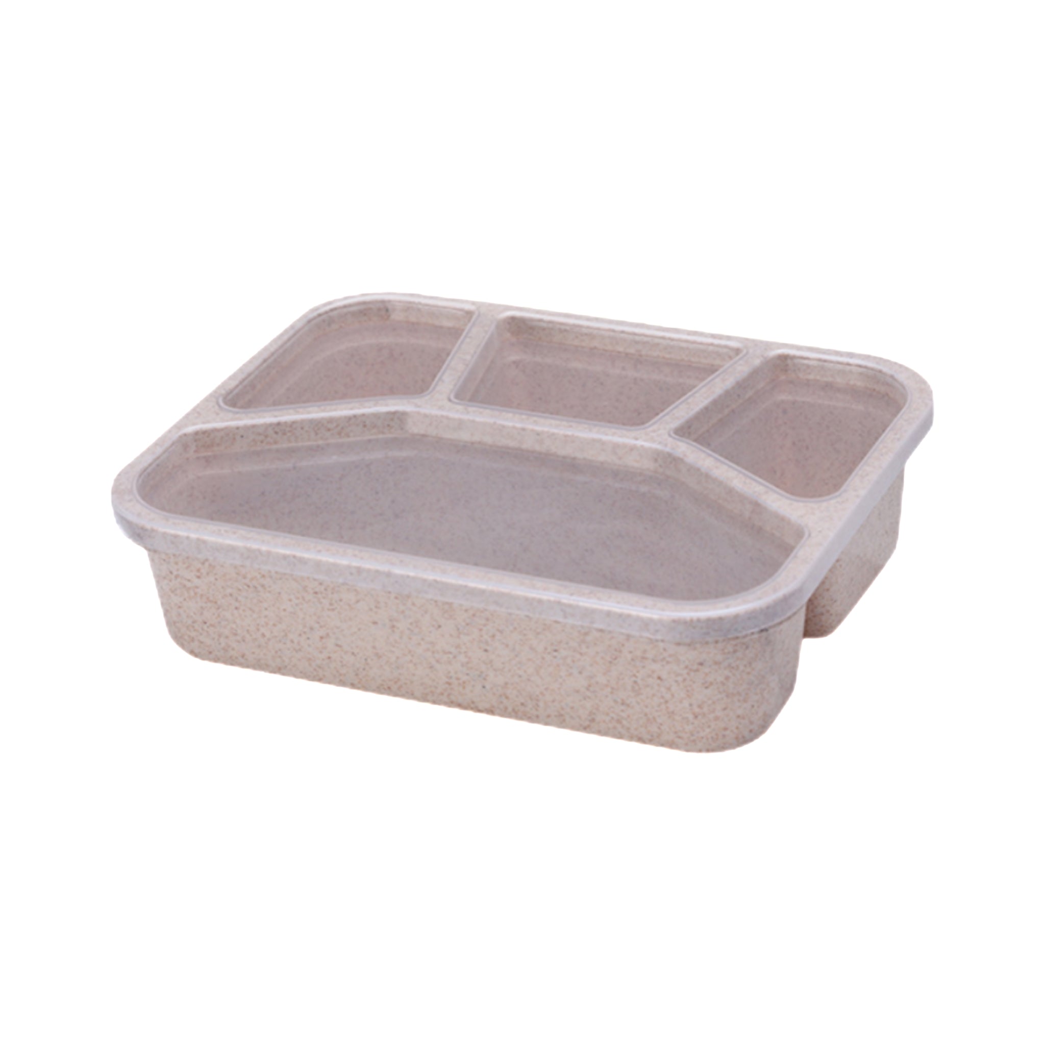 4 - Compartment Lunch Box Made Of Wheat Straw