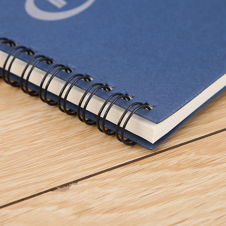 A5 Spiral Notebook Lined Hard Kraft Cover