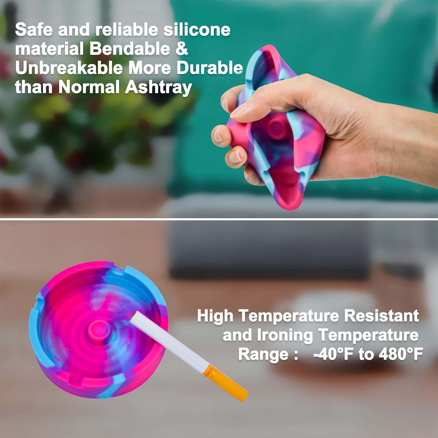 Round Silicone Ashtray