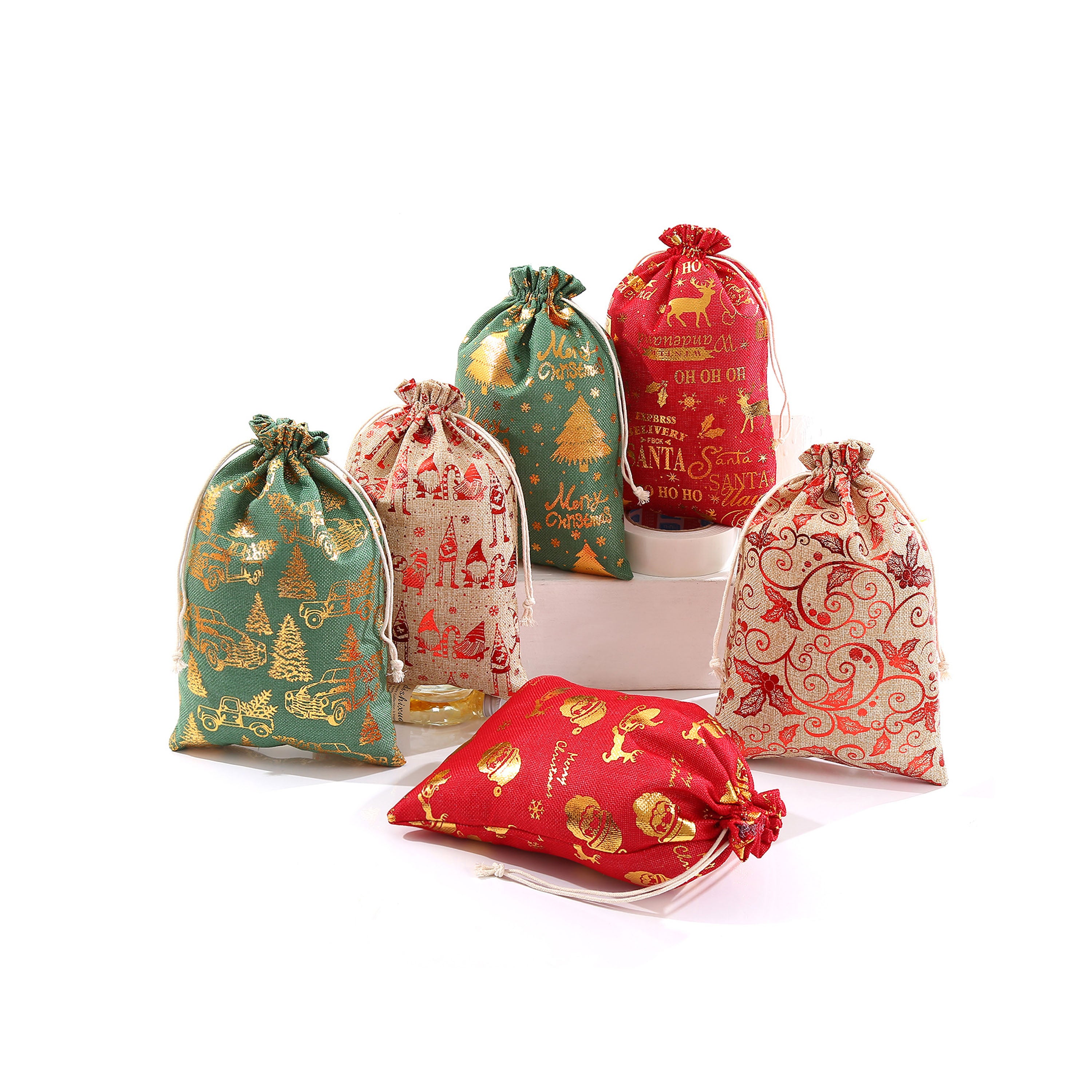 Drawstring Christmas Bags