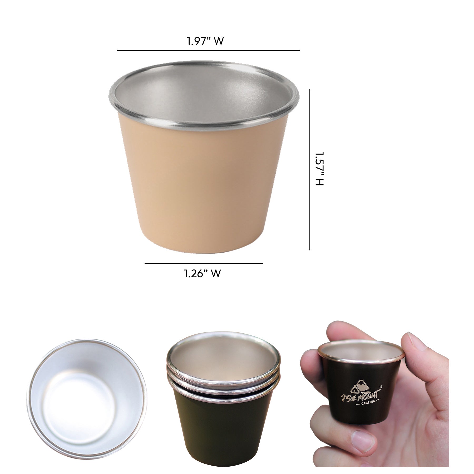 1.7oz Stainless Steel Drinking Cup