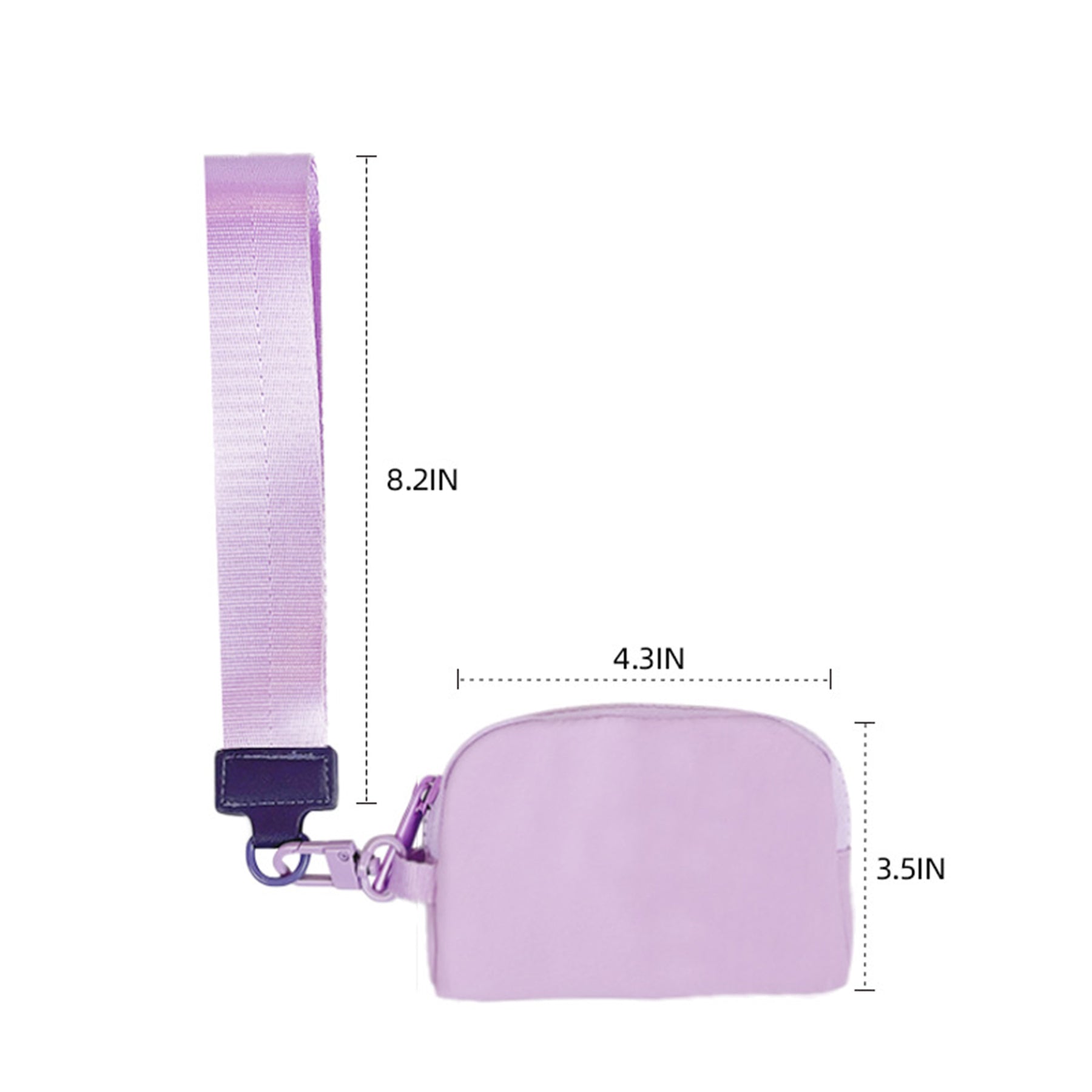 Fashion Wrist Strap And Two Colors Wrist Bag