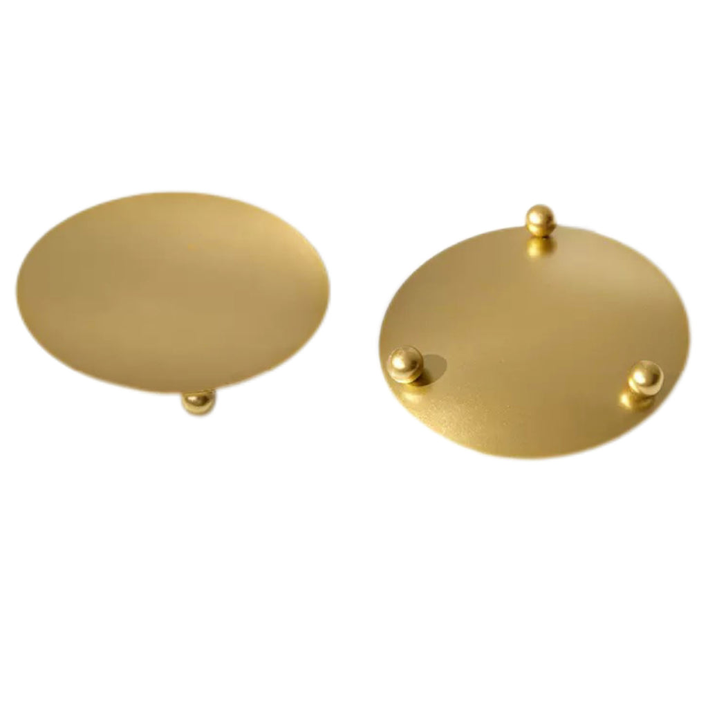 Iron Aromatherapy Candle Tray Gold Black Candle Holder