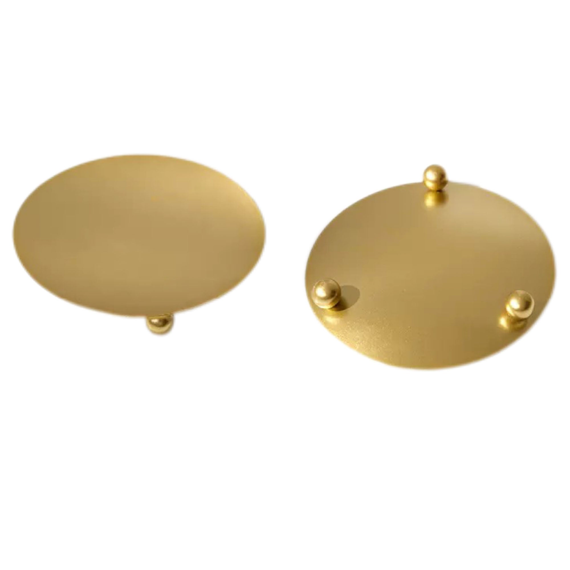 Iron Aromatherapy Candle Tray Gold Black Candle Holder